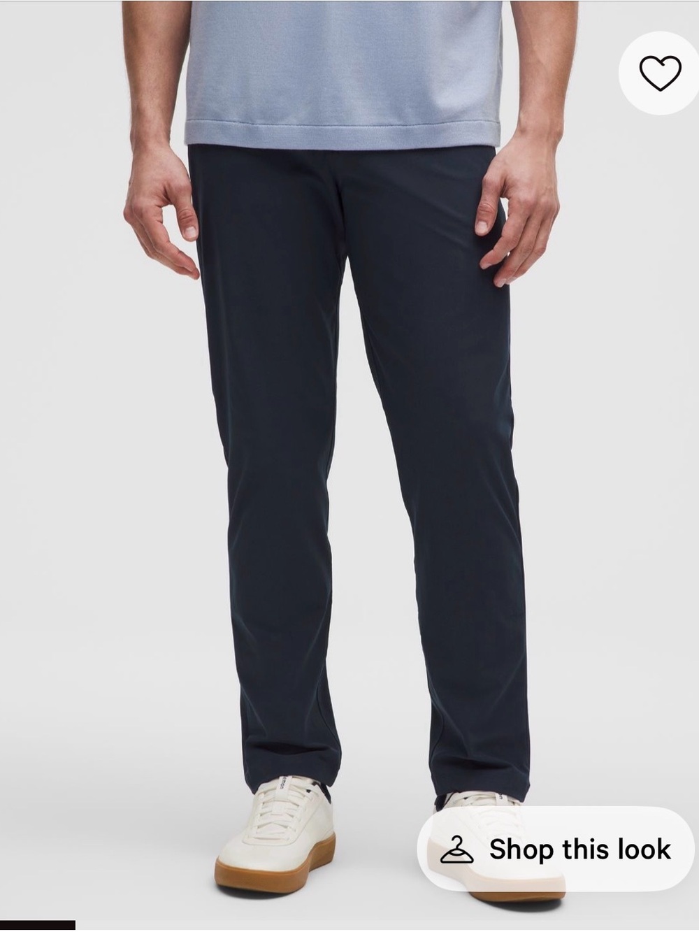 Lululemon ABC Pant Slim Fit 5 Pocket Pant 34L Warpstreme True Navy smart casual